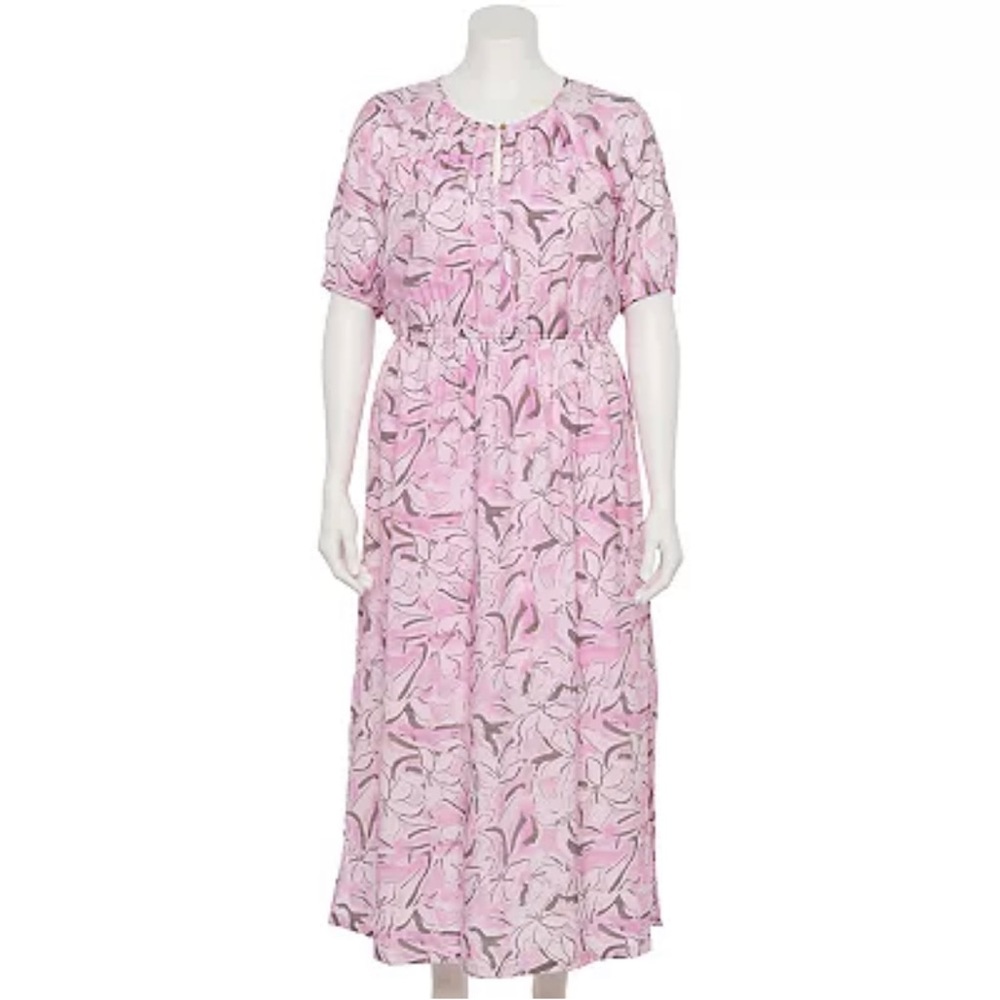 Floral Pink Maxi Dress